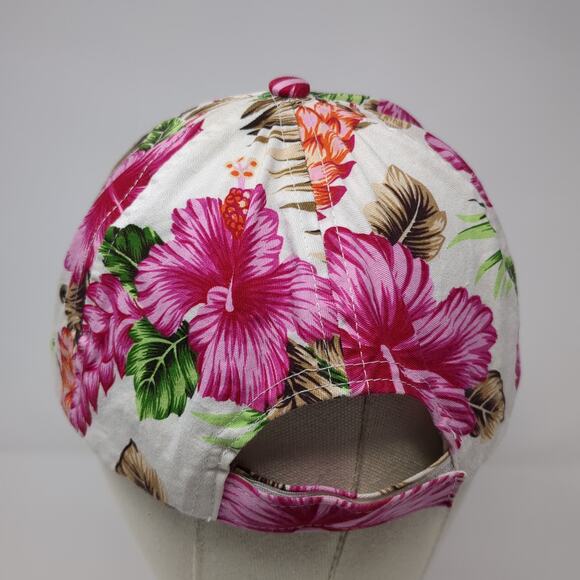 Ha Strapback Baseball Cap Multicolor One Size Adjustable Floral 6 Panel - Picture 6 of 9